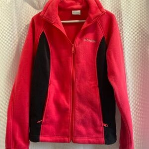 Fleece zip up jacket. Size medium. Columbia brand.